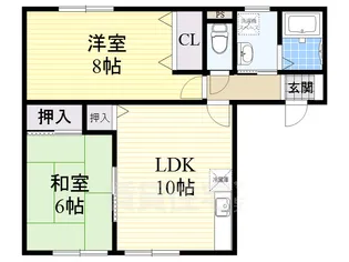 パナハイツ吉田【1階】の間取り