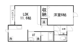 ラ・セシリア【2階】の間取り
