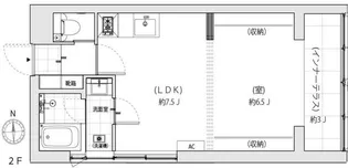 ARK TERRACE 東新宿【2階】の間取り