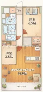 ホープファミリア【4階】の間取り