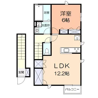 ラフレーズ湘南A【2階】の間取り