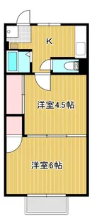 ハイツDOTEUCHI【1階】の間取り