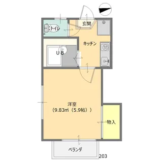 ブランベース【2階】の間取り