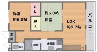 マンション清【4階】の間取り