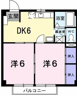 エナール北【1階】の間取り