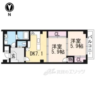 メゾン・ナイアーデ【1階】の間取り