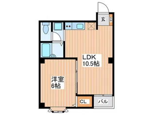 ツーステーションA【4階】の間取り