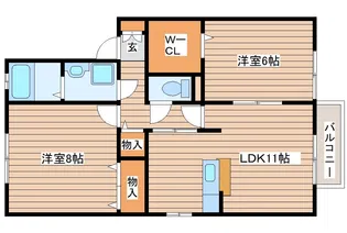 ラルーナ【1階】の間取り
