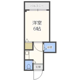 ウエルネス上本町【5階】の間取り