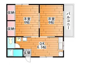 松尾コーポ 南棟【1階】の間取り