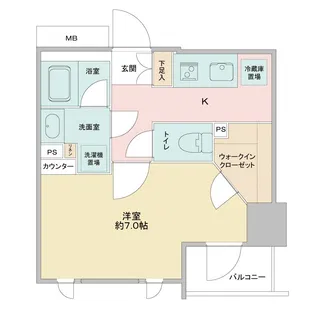 CAVANA浅草【5階】の間取り