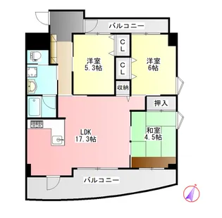 四季の里 秋棟【8階】の間取り