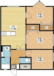 A-FLAT【1階】の間取り