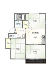 ルミエールミヅヨシ【2階】の間取り