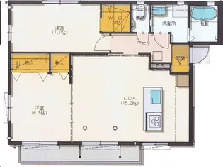 クオーレF【1階】の間取り