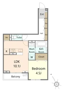 コルドンアジュール【1階】の間取り