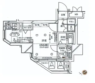 ガリシアレジデンス広尾【10階】の間取り