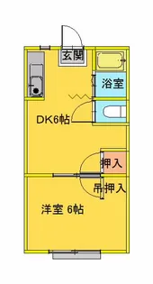 グランデル龍田弓削【3階】の間取り