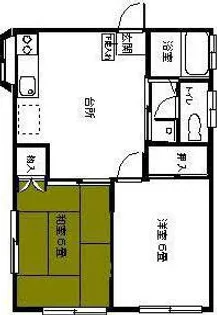 シティハイツ今野【2階】の間取り