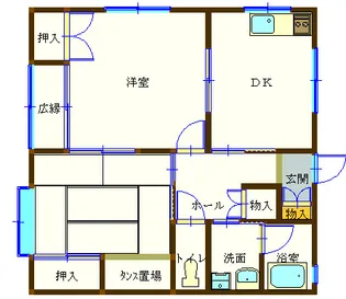 新潟県長岡市花園2【アパート】の間取り