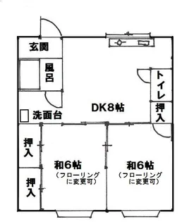 ハイツフジタ 107【1階】の間取り