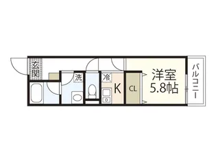 リフレスロイヤルシティV【1階】の間取り