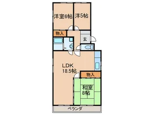 アークヒルズ社が丘【3階】の間取り