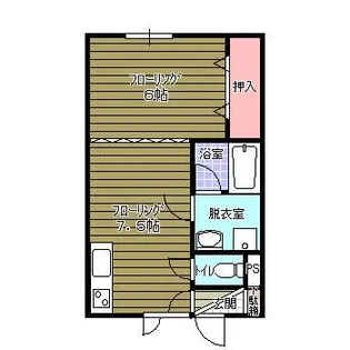 大学ハイツ【1階】の間取り