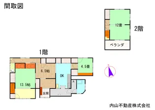 岡山県玉野市山田【一戸建】の間取り