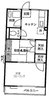 シティハイム コトブキ【1階】の間取り