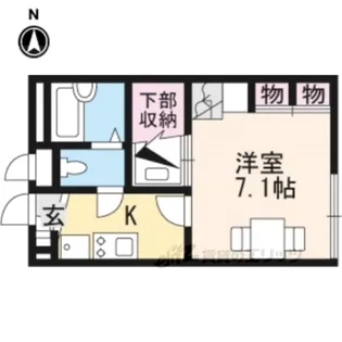 レオパレスアルフ【2階】の間取り