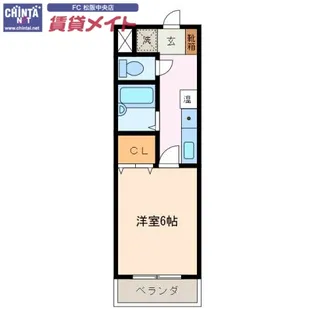 パルテンザ松阪2【1階】の間取り