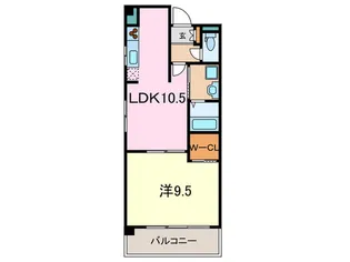 カサデフェリス【4階】の間取り