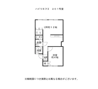 ハイツエフII 201号【2階】の間取り