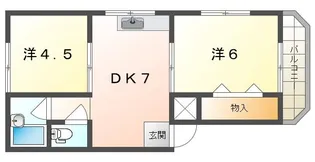 ファミール三井【2階】の間取り
