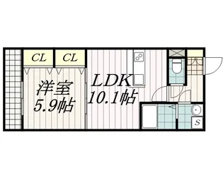 コルテカノンA棟【3階】の間取り