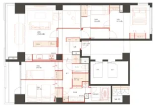 アマックス横浜【14階】の間取り