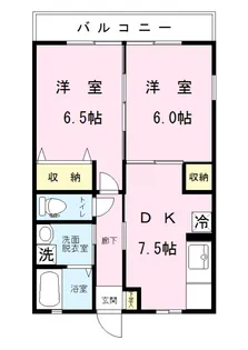 ルーバーレジデンス【1階】の間取り