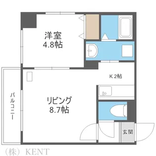 エクセレントプレイス宮の沢【4階】の間取り