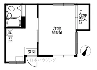 川口荘【1階】の間取り