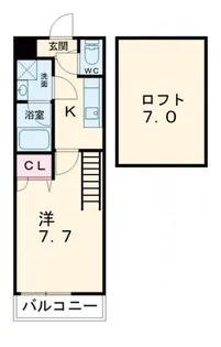 フジパレス初芝駅南II番館【2階】の間取り