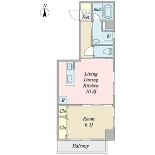グレイスアーク【4階】の間取り