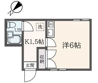 山手グリーンハウスI【1階】の間取り