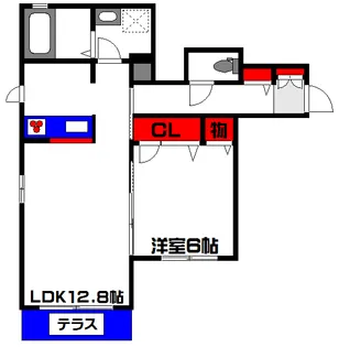 大阪府豊中市本町4【アパート】の間取り
