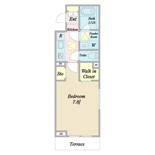 プラシード【3階】の間取り