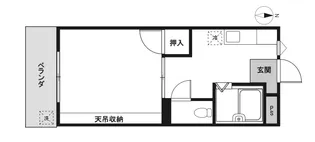スカイコート大分大在【3階】の間取り