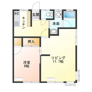 2Kの間取り画像