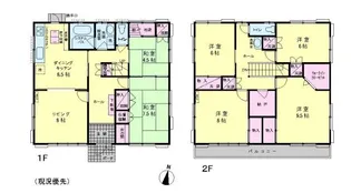 神奈川県厚木市山際【一戸建】の間取り