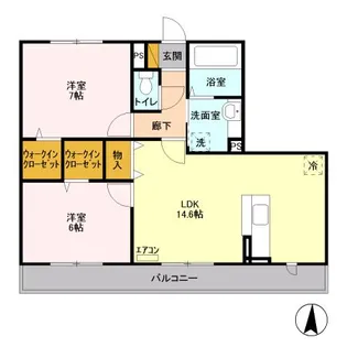 シャルメーヌ【3階】の間取り