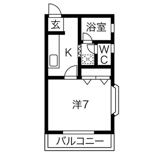 プチハイツ【2階】の間取り